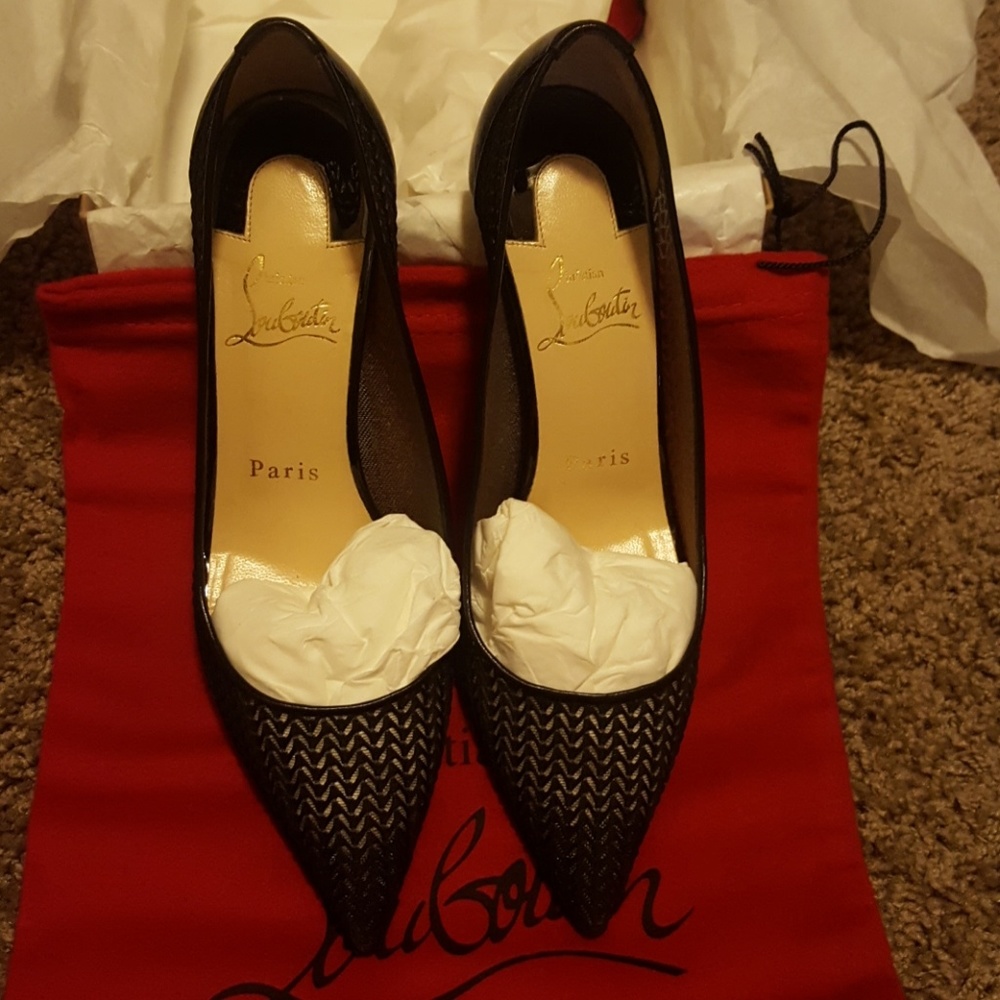 Authentic Louboutin black heels